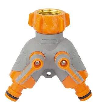 Распределительный кран с адаптерами Flora ½&quot; 2 выхода на кран ¾&quot; с латунированной резьбой (5016614)