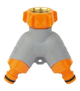 Распределительный кран с адаптерами Flora ½&quot; 2 выхода на кран ¾&quot; с латунированной резьбой (5016614)