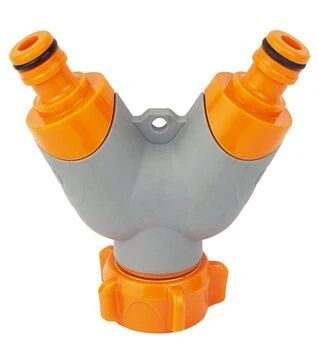 Распределительный кран с адаптерами Flora ½&quot; 2 выхода на кран ¾&quot; с латунированной резьбой (5016614)