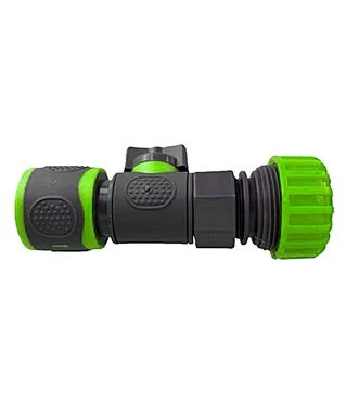 Конектор MASTERTOOL для шланга 3/4&quot;, з регулювальним вентилем (92-9374)