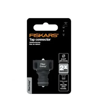 З'єднувач для крана Fiskars FiberComp LB30, 3/4", з аквастопом (1027054)