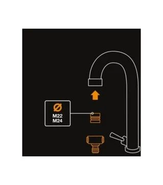 Соединитель внутренний Fiskars M22-M24 (1027062)