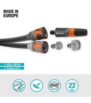 Шланг текстильний GARDENA Liano Life Set 1/2&quot; 20 м (18450-20.000.00)