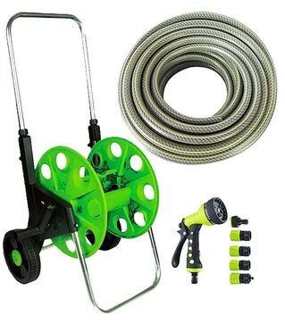 Катушка со шлангом MASTERTOOL 1/2" 50 м, на колесах, с телескопической ручкой (92-8800)