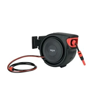 Шланг YATO &Oslash; 1/2", 25 м, на атоматичній котушці, з прямим зрошувачем (YT-90101)