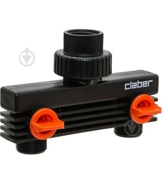 Розподілювач Claber 3/4&quot;В, вихід двоканальний 3/4&quot;Н (85900000)