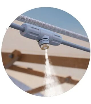 Система охлаждения воздуха микротуманом Claber: шланг 12 м, 9 форсунок, набор креплений (907520000)