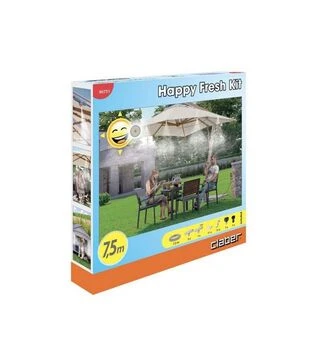 Система охолодження повітря мікротуманом Claber: шланг 7,5 м, 6 форсунок, набір кріплень (907510000)