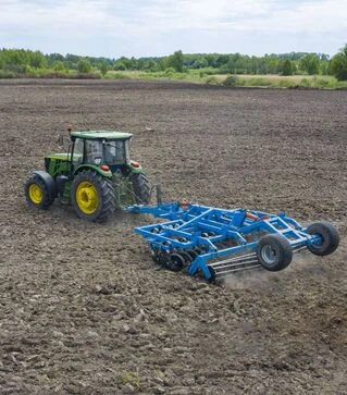 Дисковий лущильник AGROKALINA DEFT 4,0 суцільна рама, причіпний