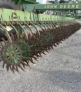 Борона ротационная John Deere 400, 9 м, с транспортной тележкой, б/у