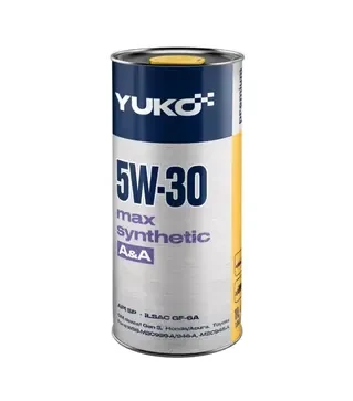 Моторна олива Yuko MAX SYNTHETIC A&amp;A 5W-30, 1 л