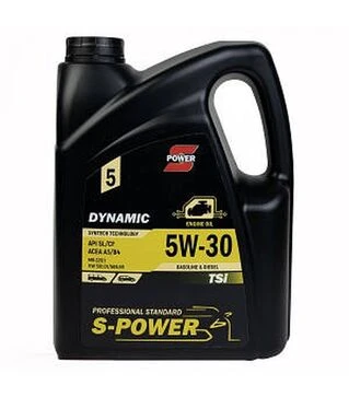 Масло моторное S-POWER DYNAMIC TSI 5W-40 S-POWER, 5 л