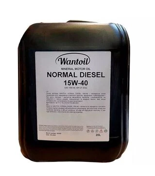 Моторна олива WANTOIL NORMAL DIESEL 15W-40 CF-4/SG, каністра, 20 л