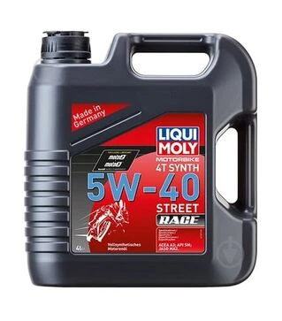 Моторное масло Liqui Moly Motorbike 4T синтетическое 5W-40, 4 л