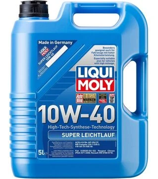 Моторное масло Liqui Moly Super Leichtlauf 10W-40, 5 л