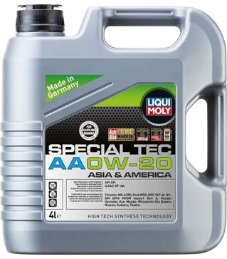 Моторное масло Liqui Moly Special Tec AA 0W-20, 4 л