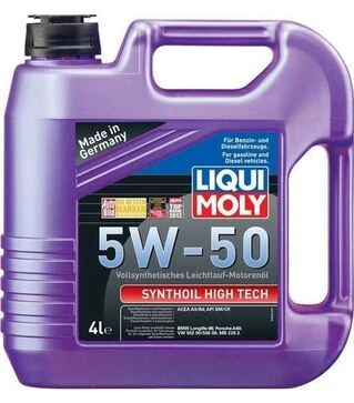 Моторное масло Liqui Moly Synthoil High Tech 5W-50, 4 л