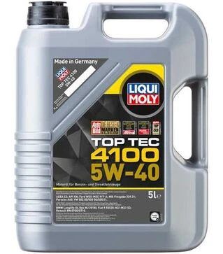 Моторна олива Liqui Moly Top Tec 4100 5W-40, 5 л
