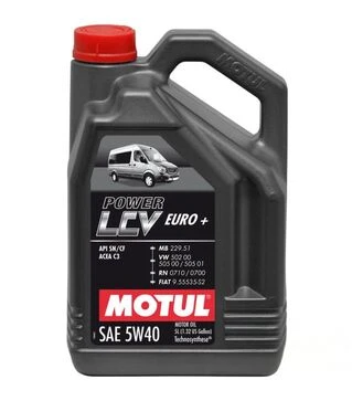 Моторное масло Motul Power LCV Euro+ 5W-40, 5 л