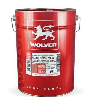 Моторное масло WOLVER ULTRATEC C3 5W-30, 20 л