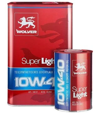Моторное масло WOLVER SUPER LIGHT 10W-40, 1 л