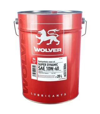 Моторное масло WOLVER SUPER DYNAMIC 10W-40, 20 л