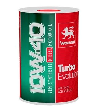 Моторное масло WOLVER TURBO EVOLUTION 10W-40, 1 л