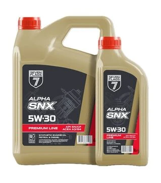 Моторное масло 7FLAGS ALPHA SNX 5W-30 API SN/CF, 1 л