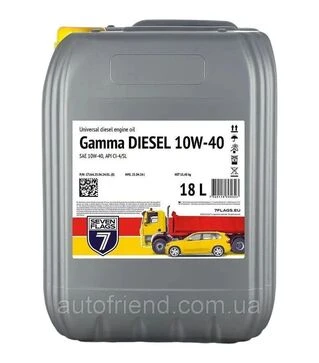 Моторное масло 7FLAGS Gamma DIESEL 10W-40 API CI-4/SL, 20 л