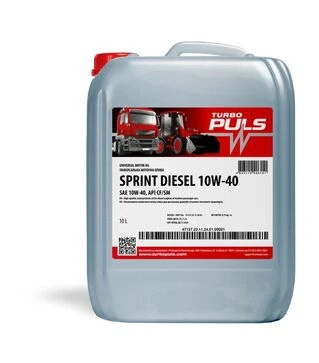 Моторна олива TURBO PULS SPRINT DIESEL 10W-40 API CF/SM, 10 л