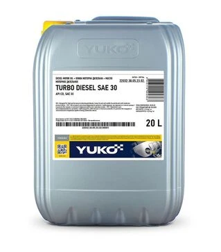 Моторное масло VUKO TURBO DIESEL SAE 30 API CD, 20 л
