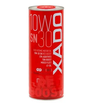 Моторна олива XADO Atomic Oil Red Boost 10W-30 SN, 1 л