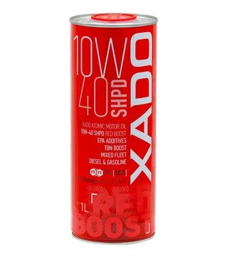 Моторна олива XADO Atomic Oil Red Boost 10W-40 SHPD, 1 л