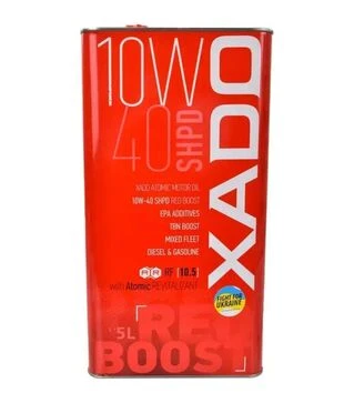 Моторна олива XADO Atomic Oil Red Boost 10W-40 SHPD, 5 л