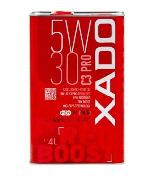 Моторна олива XADO Atomic Oil Red Boost 5W-30 C3 Pro, 4 л