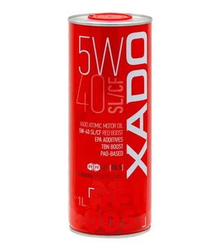 Моторна олива XADO Atomic Oil Red Boost 5W-40, SL/CF, 1 л