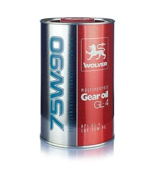 Трансмиссионная смазка WOLVER MULTIPURPOSE GEAR OIL 75W-90 GL-4, 1 л