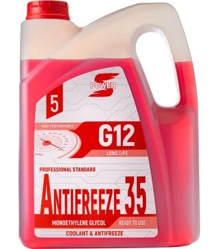 Антифриз S-POWER ANTIFREEZE 35 (G12) червоний, 5 кг