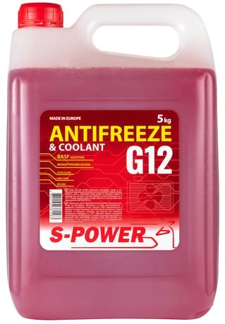 Антифриз S-POWER Antifreeze G12 Red, 5 кг