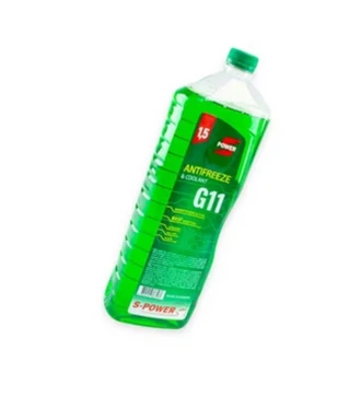 Антифриз S-POWER ANTIFREEZE (G11) зелений, 1,5 л