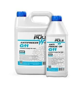 Антифриз TURBO PULS ANTIFREEZE -30 (G11) синий, 4 л