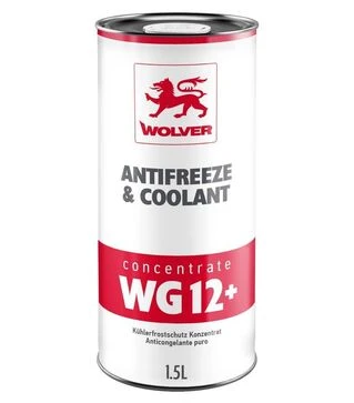 Антифриз WOLVER ANTIFREEZE &amp; COOLANT CONCENTRATE (WG12+) красный, 1,5л