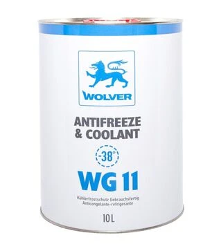 Антифриз WOLVER ANTIFREEZE &amp; COOLANT (WG11) синий, 10 л