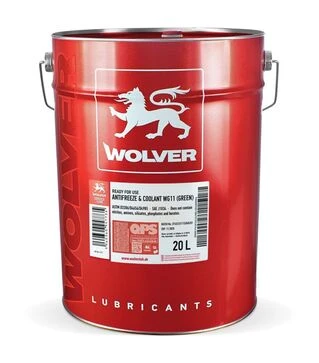 Антифриз WOLVER ANTIFREEZE &amp; COOLANT (WG11) зеленый, ведро, 20 л