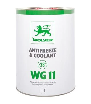 Антифриз WOLVER ANTIFREEZE &amp; COOLANT (WG11) зеленый, 10 л