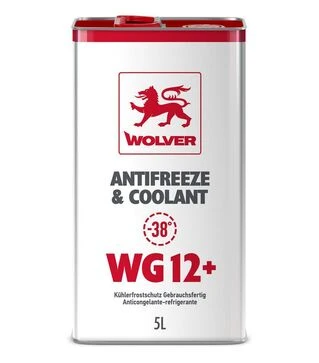 Антифриз WOLVER ANTIFREEZE &amp; COOLANT (WG12+), 5 л