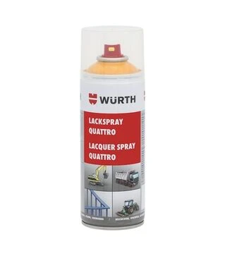 Аэрозольная краска WURTH Quattro, желтый, 400 мл (893391006)