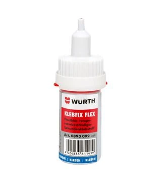Суперклей WURTH Klebfix Flex, черный, 20 г (893092)