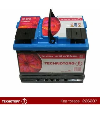 Аккумулятор Technotorg 6ст-62 (R062615AB)