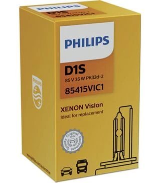 Лампа ксеноновая Philips D1S (PK32d-2) (85V/35W) Vision (85415VIC1)